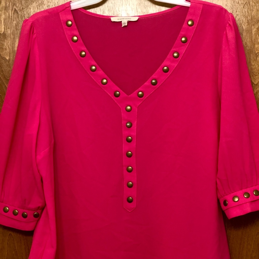Hot Pink blouse from Stitch Fix size Large